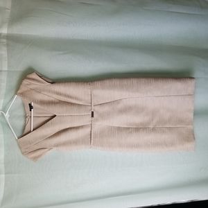Ann Taylor cocktail dress, gold size 2